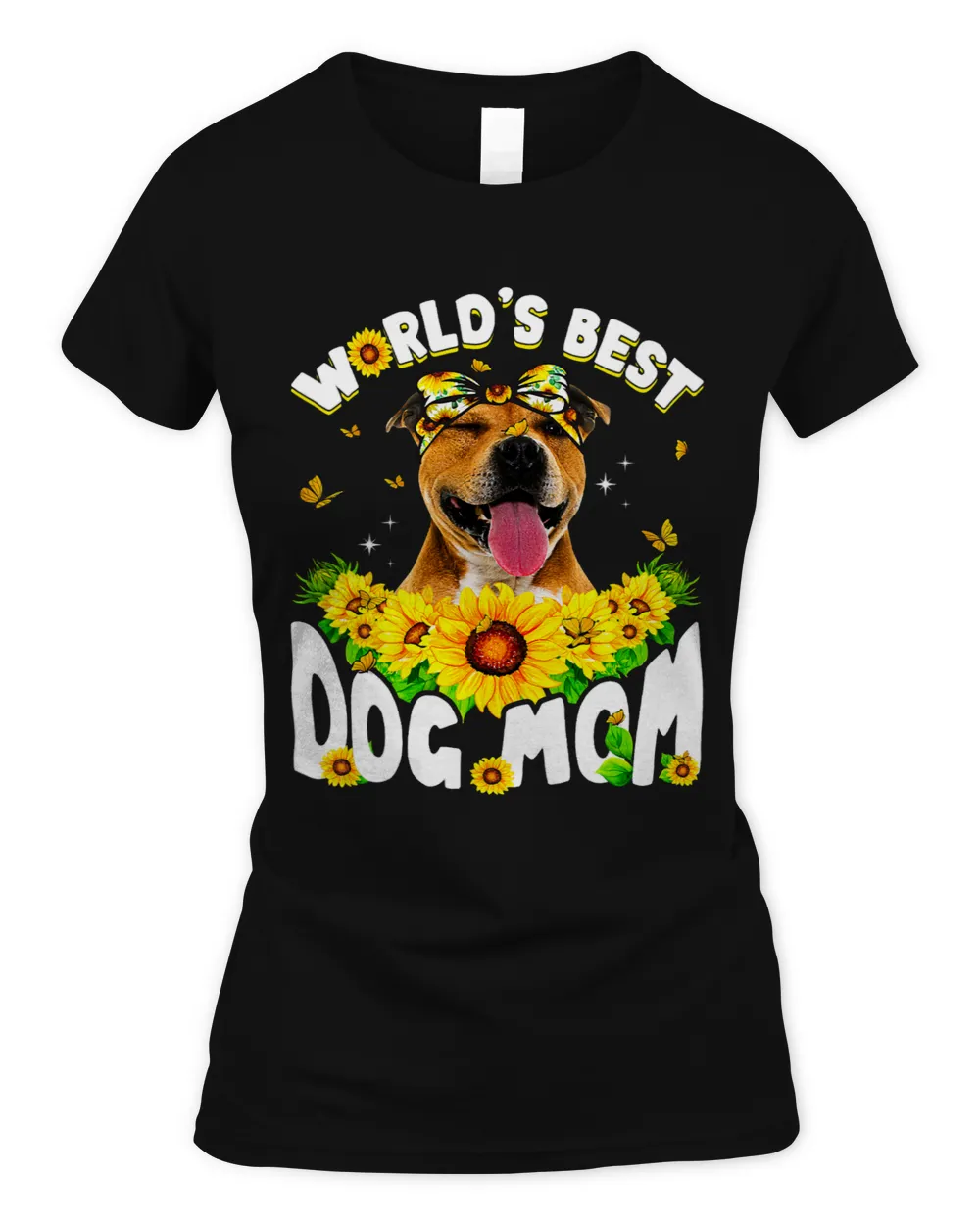 Worlds Best Pitbull Dog Mom Funny Mothers Day