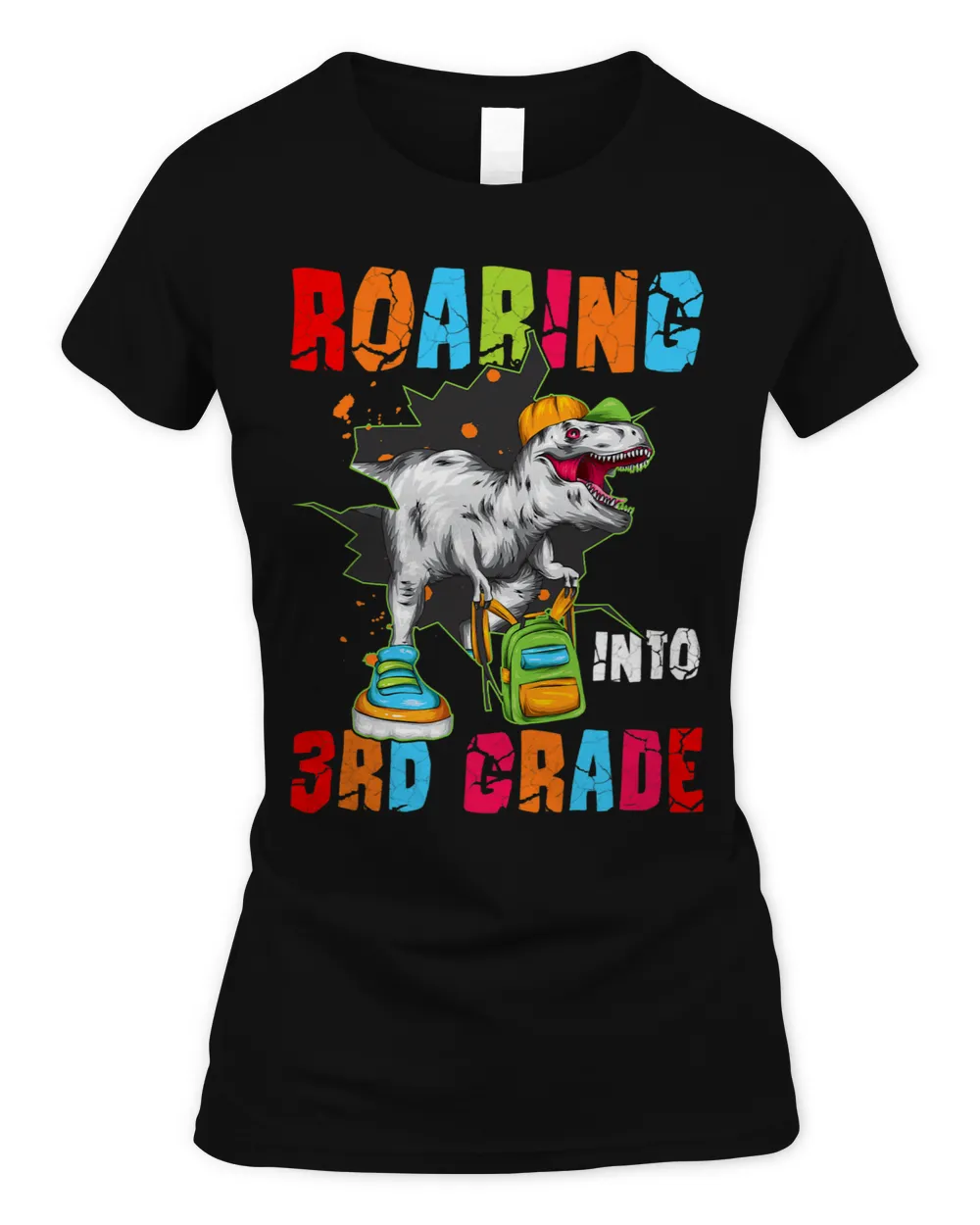 Roaring Into 3rd Third Grade Dinosaur Back to School Boys