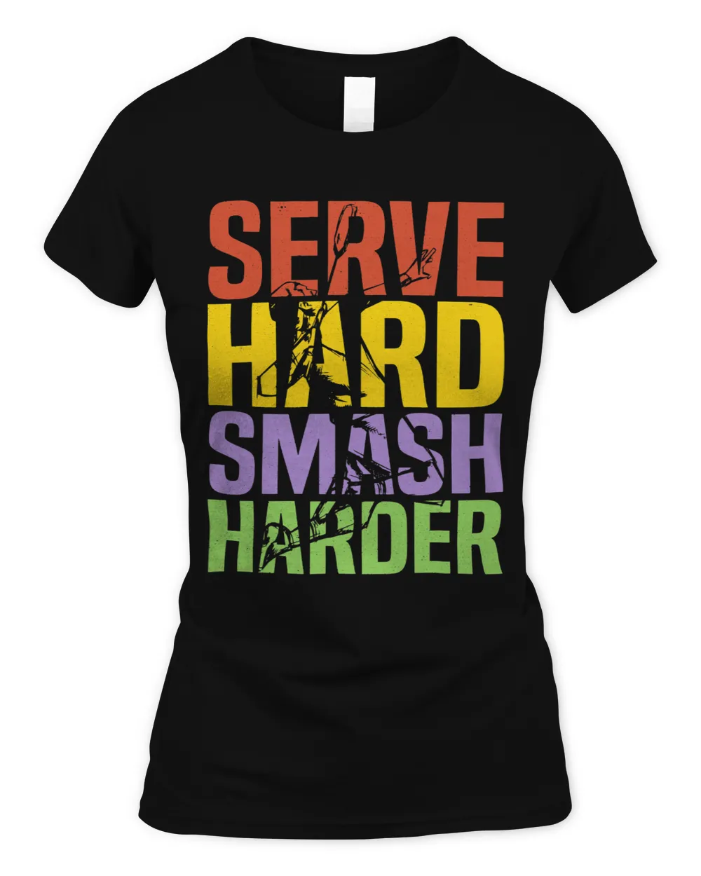 Serve Hard Smash Harder Shuttlecock Badminton Player Sport