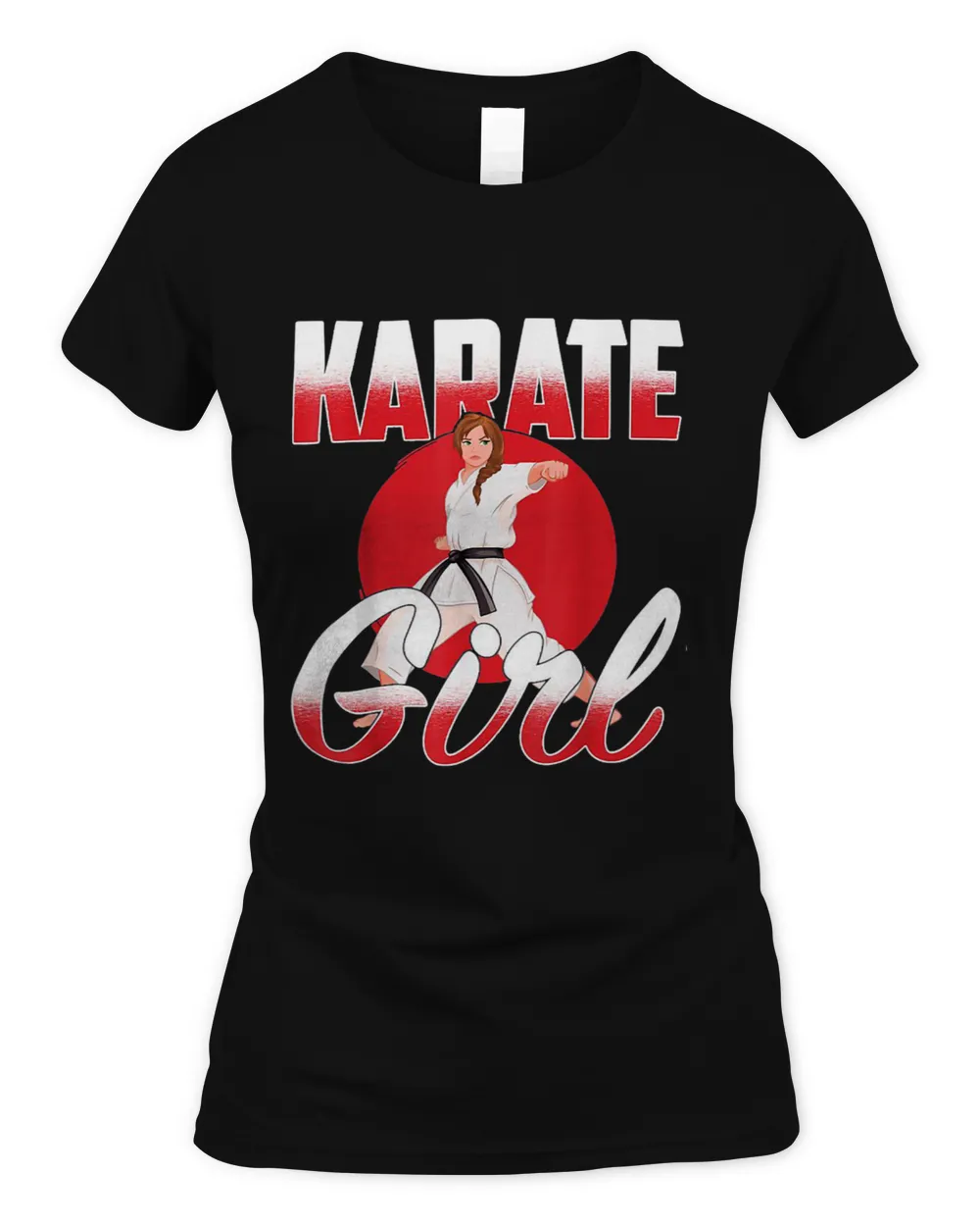 Tough Karate Girl Women's Standard T-Shirt black s