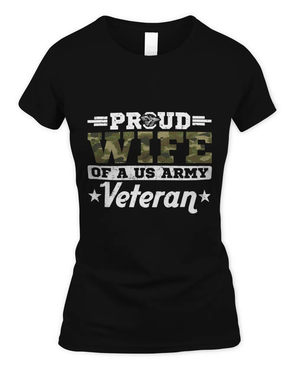 Womens Proud Wife Of A US Army Veteran Married A Hero