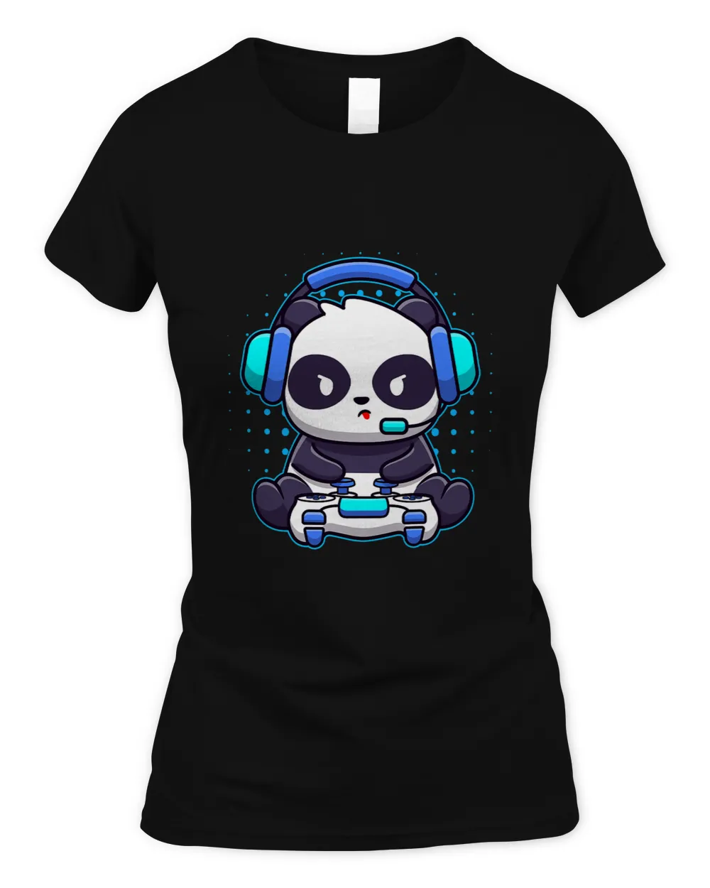 Gaming Panda Videogames Funny Gamer Player Animal Lover