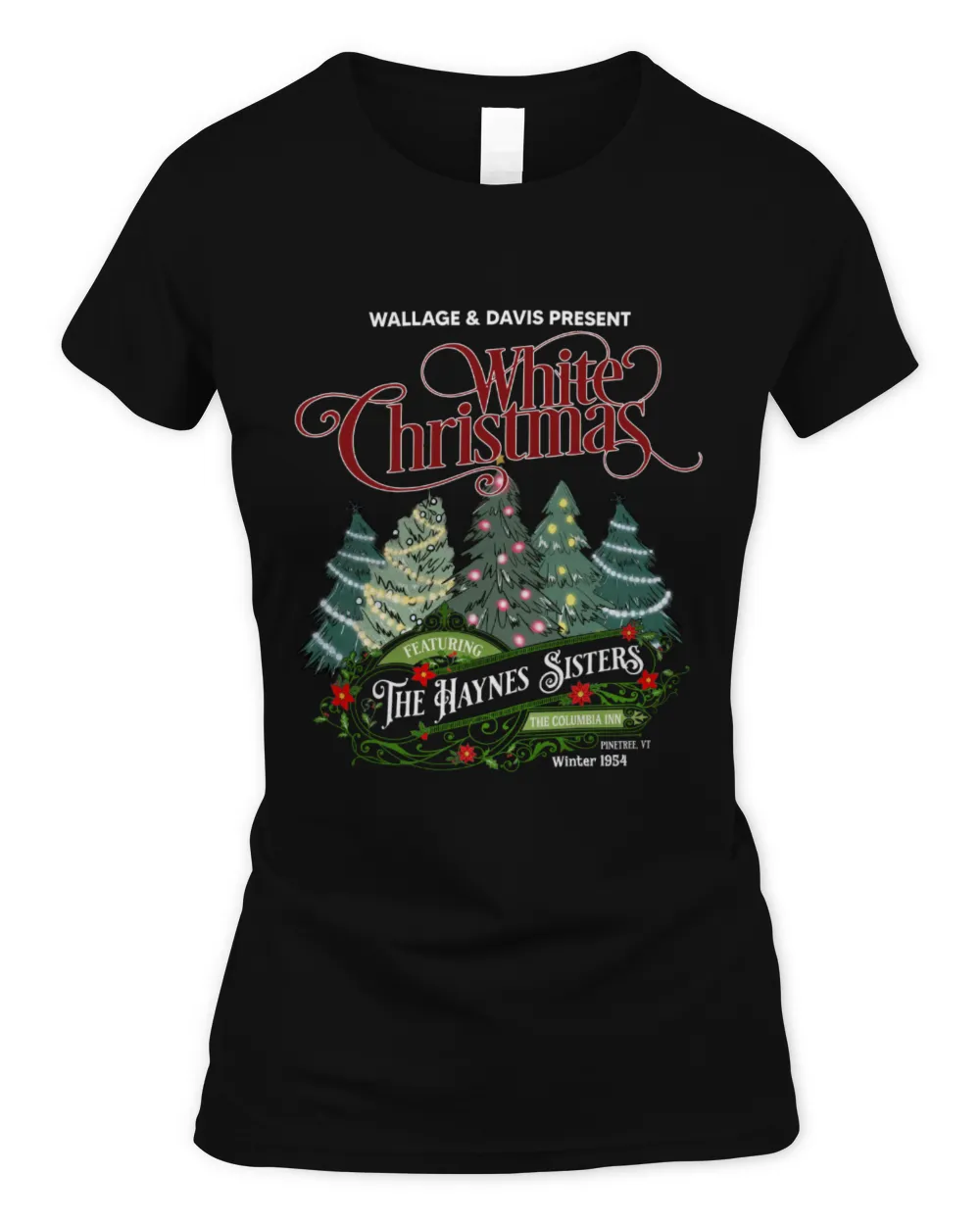 White Chrismas Women's Standard T-Shirt black s