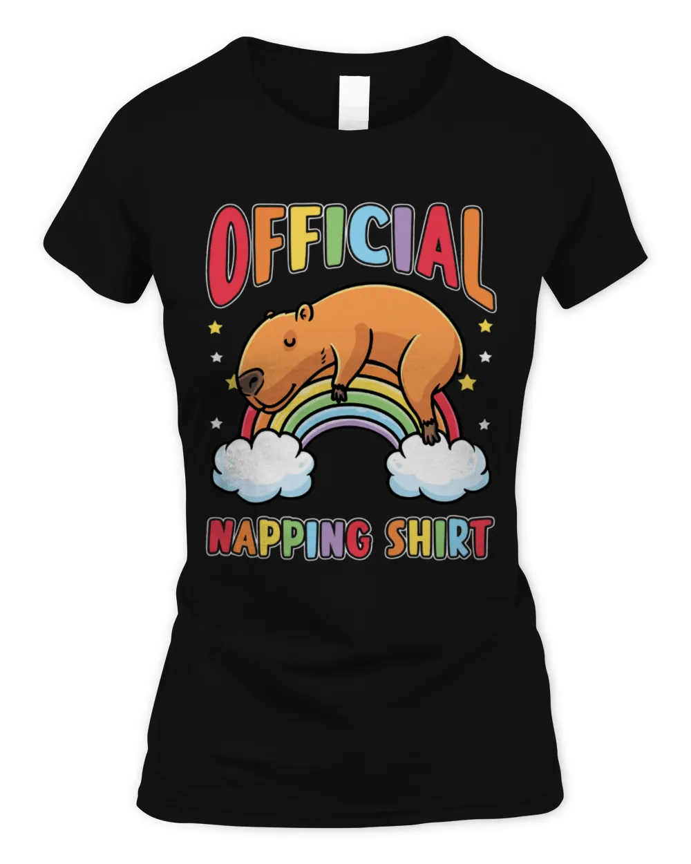 Capybara Mammal Sleeping Capybara Rainbow Pajama Napping Capybara Rodent