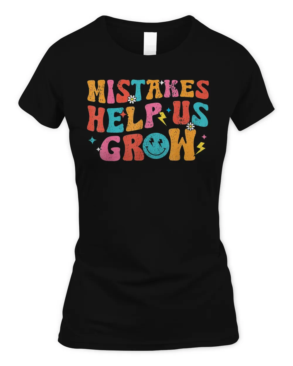 Mistakes Help Us Grow Retro First Day Of Back to School Shirt