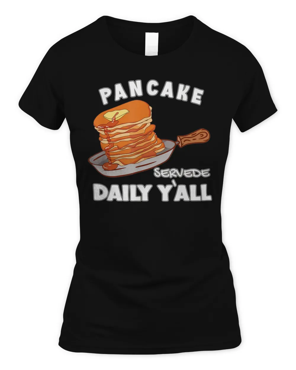 Pancake Served Daily Yáll Football Pancake T-Shirt