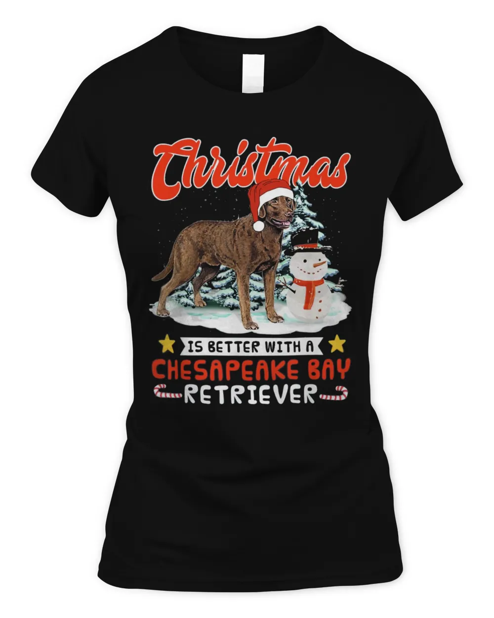 Christmas Is Better With A Chesapeake Bay Retriever Tree Shirt