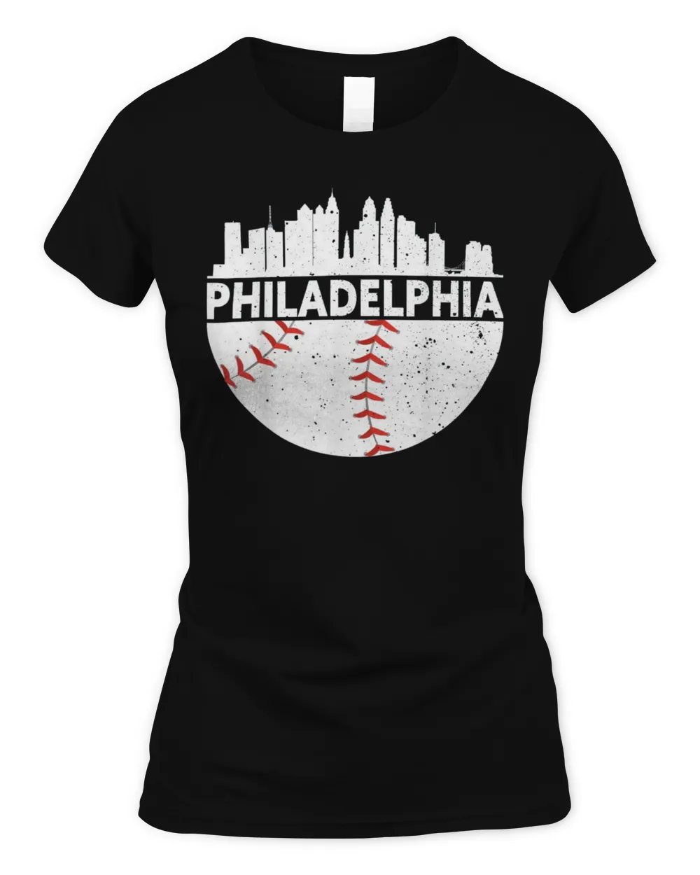 Vintage Philadelphia Skyline Baseball Retro Philly Cityscap Shirt