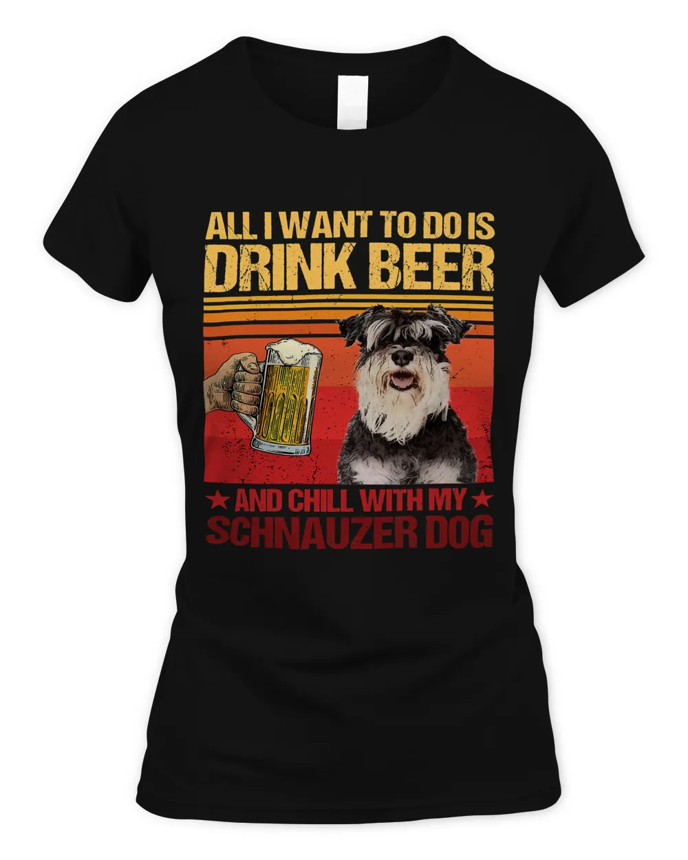 Drinking Beer With My Schnauzer Dog Friend237