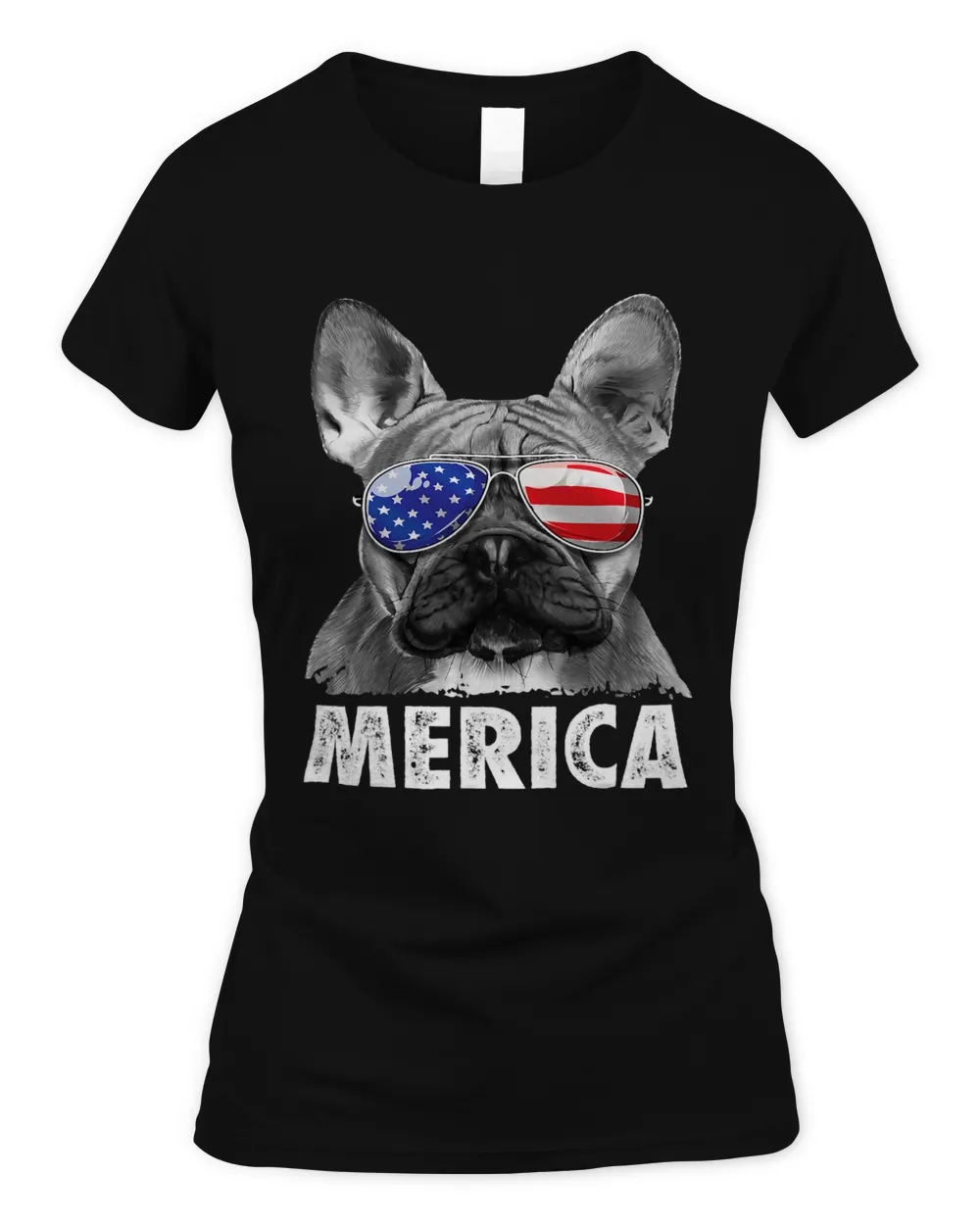 French Bulldog 4th of July Merica Men Women USA Flag 516