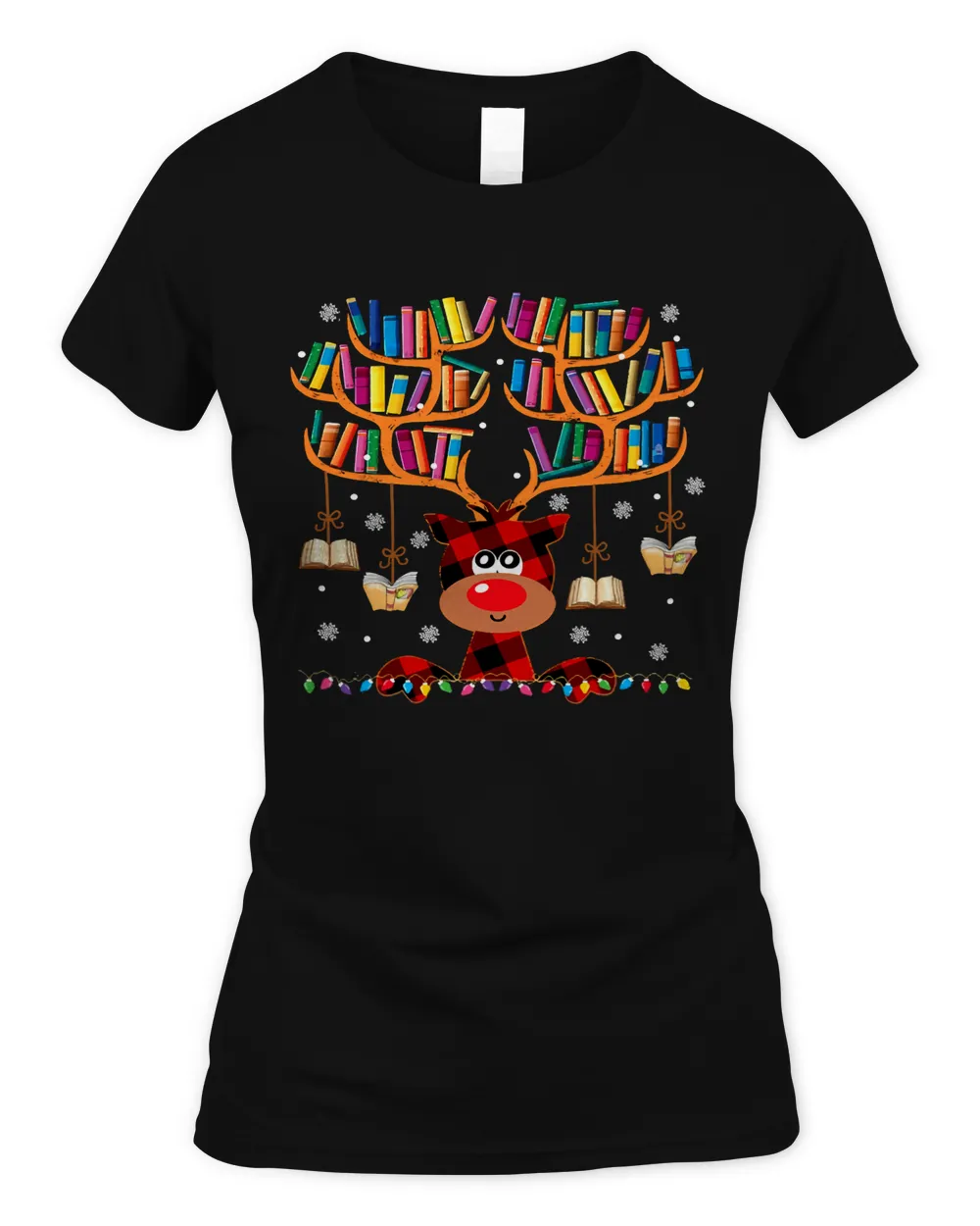 Deer Christmas Library Red Deer Librarian And Book Lover 58