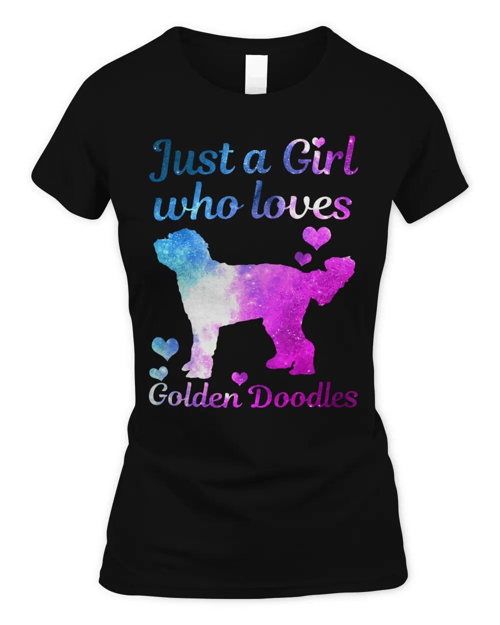Womens Goldendoodle Dog Just A Girl Who Loves Golden Doodle Mom T-Shirt