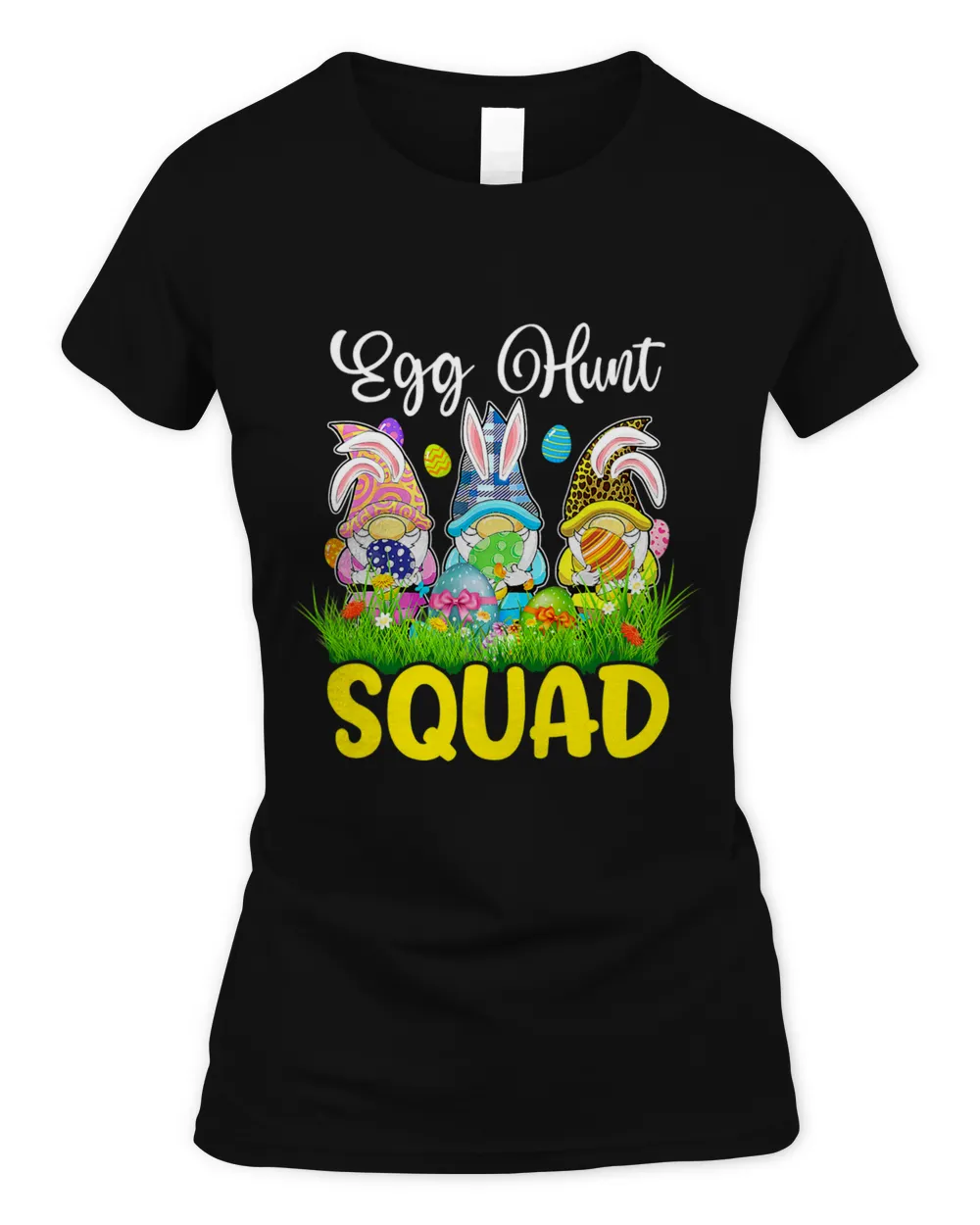 Egg Hunt Squad Gnomes Happy Easter Day Bunny Kids Boy Girl