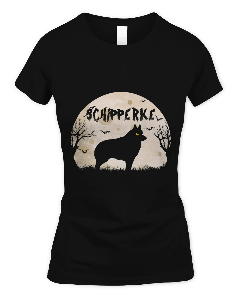 Scary Schipperke Halloween T 213 Women's Standard T-Shirt black s