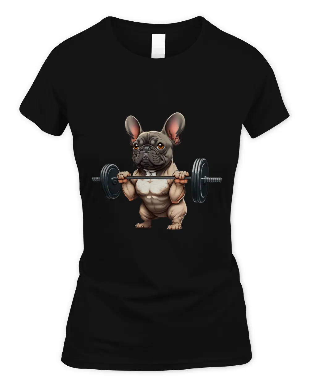 Funny French Bulldog Bodybuilding Gym Frenchie Weightlifter 1