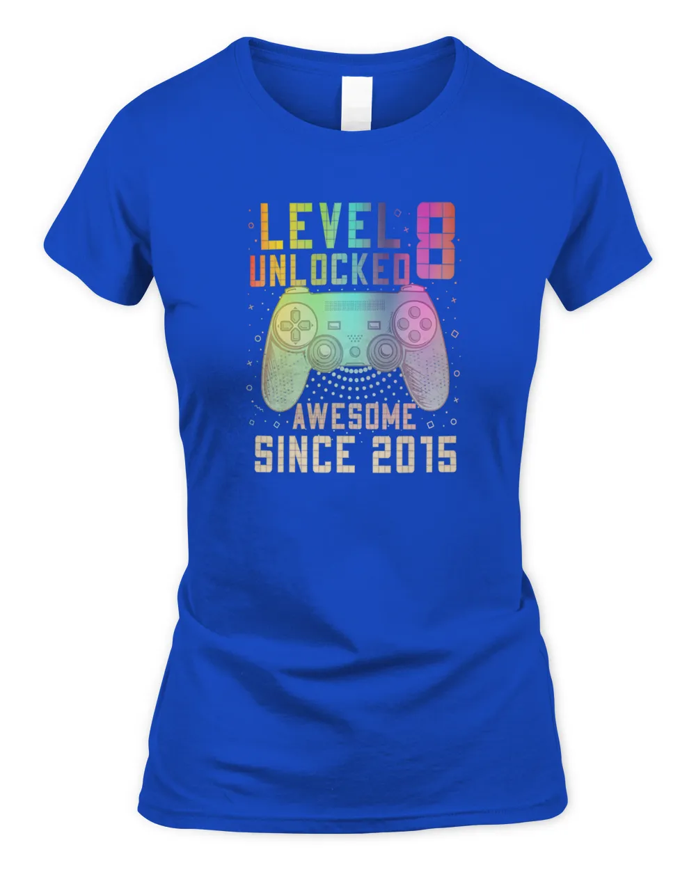 Level 8 Unlocked 8th Birthday 8 Year Old Boy Gamer 8 yr Bday