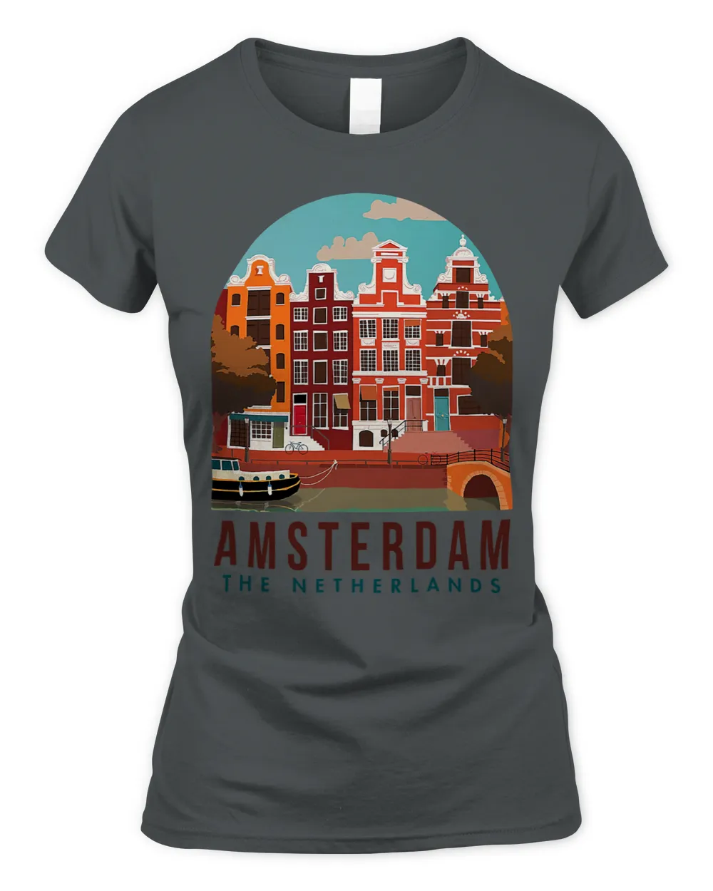 Amsterdam The Netherlands Travel Poster Amsterdam Traveling