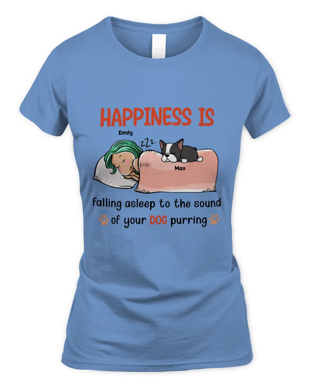 Dog Mom Sleep Happiness HOD070123K43