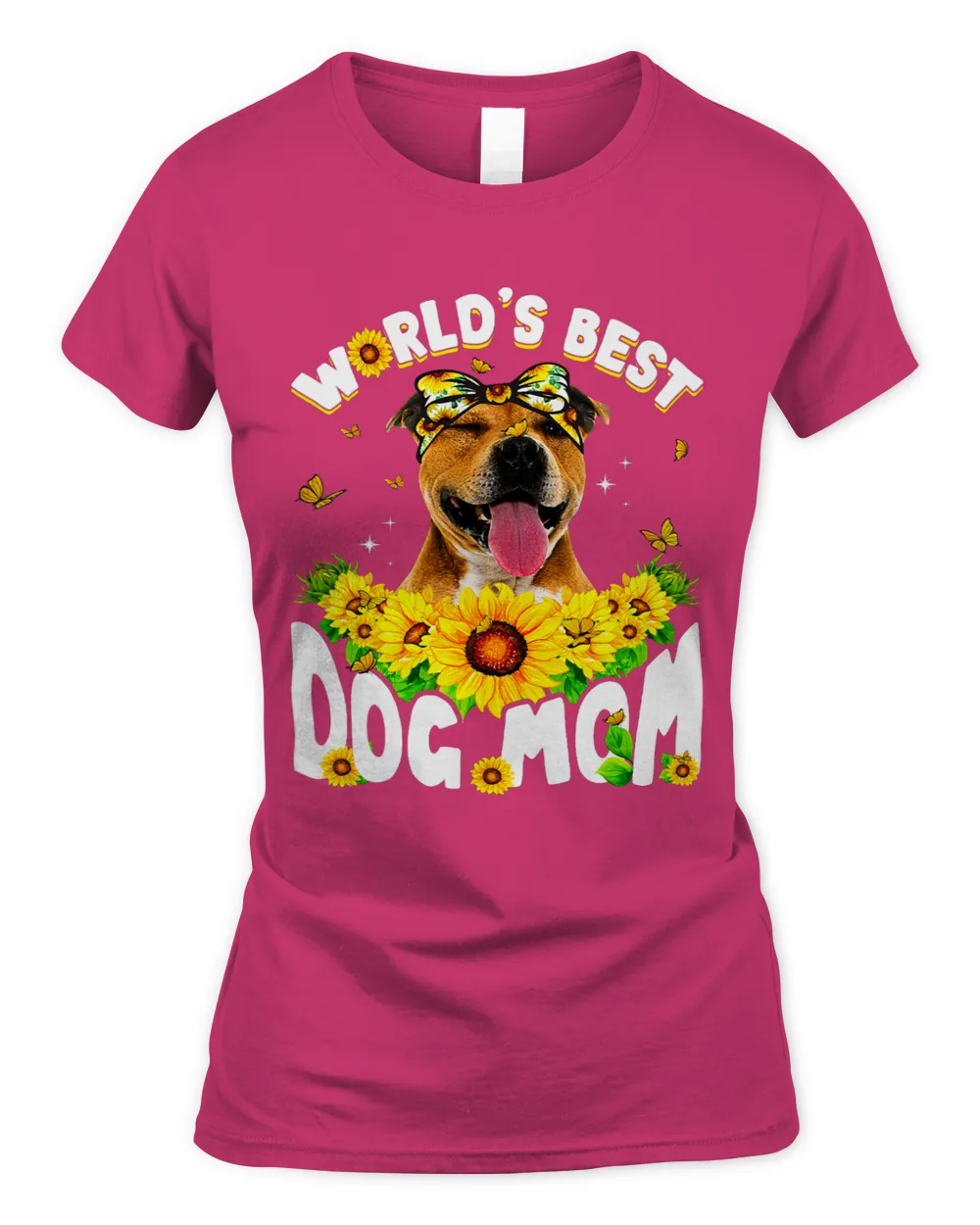 Worlds Best Pitbull Dog Mom Funny Mothers Day