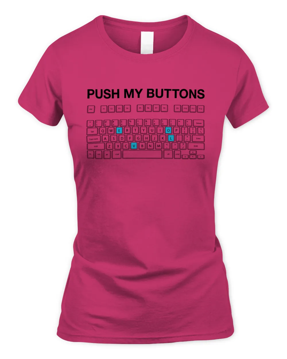 Push My Buttons Funny Couple Love Unisex T-Shirt