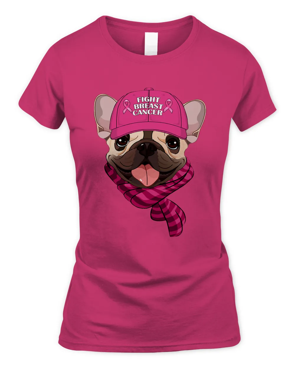 In October We Wear Pink Pug Breast Cancer Support