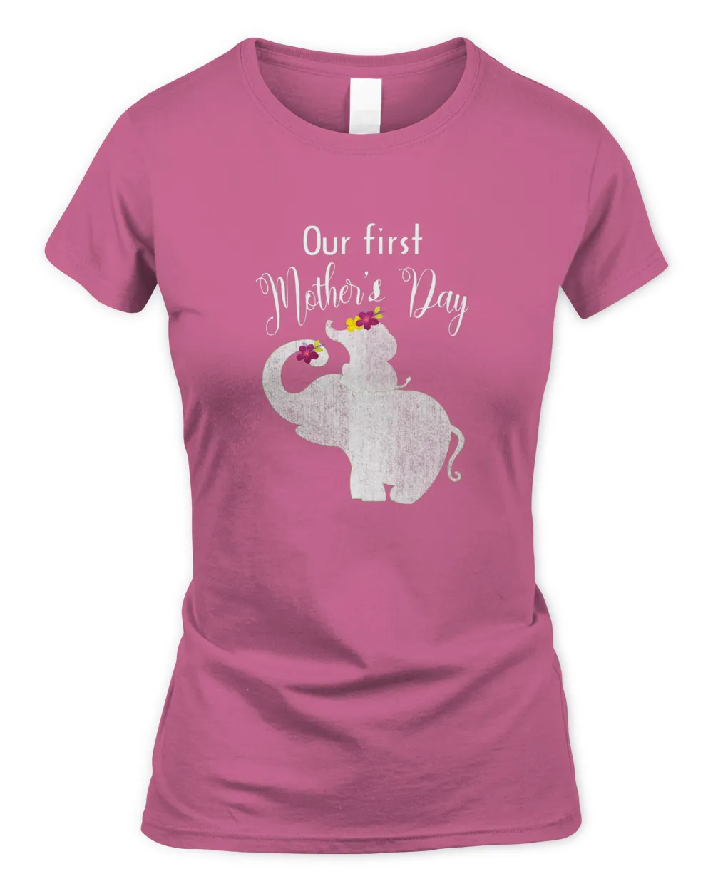 Our First Mother's Day Cute Elephant T-Shirt