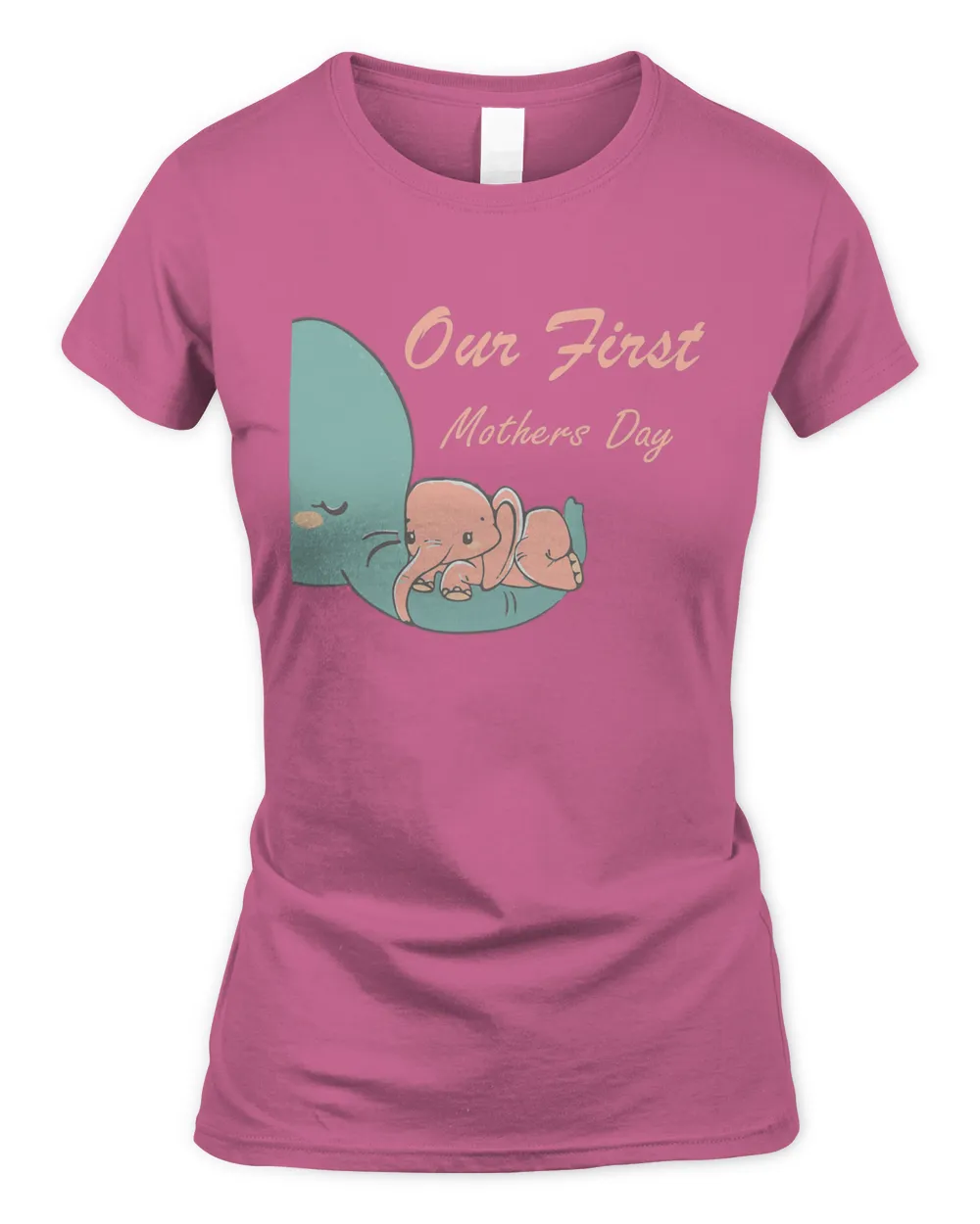 Our First Mothers Day Elephant Grandma Mothers Day 2021 T-Shirt Copy Copy