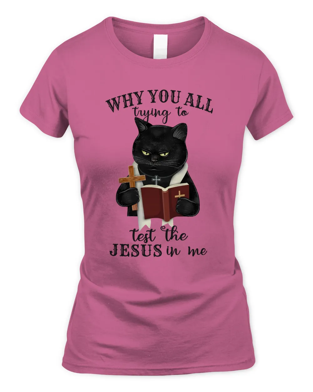 Black Cat Kitty Tryng To Test Jesus In Me Kitten Cat