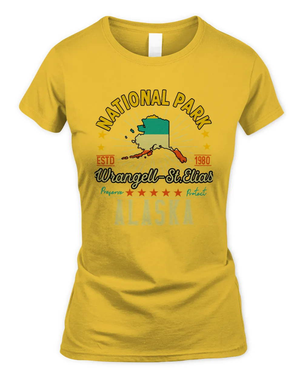 Vintage WrangellStElias National Park Alaska1100 T-Shirt