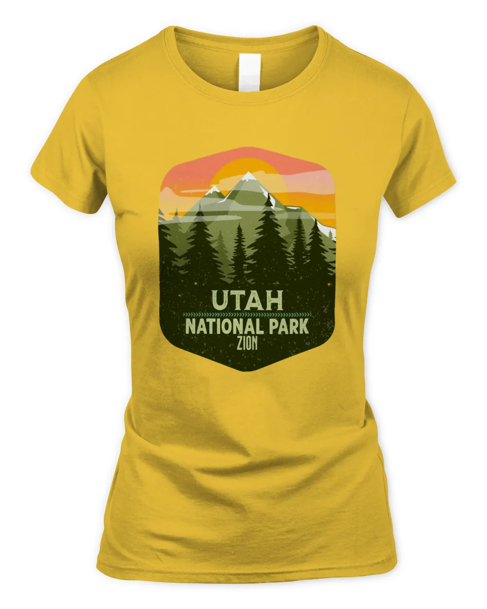 Vintage Zion National Park Utah1036 T-Shirt