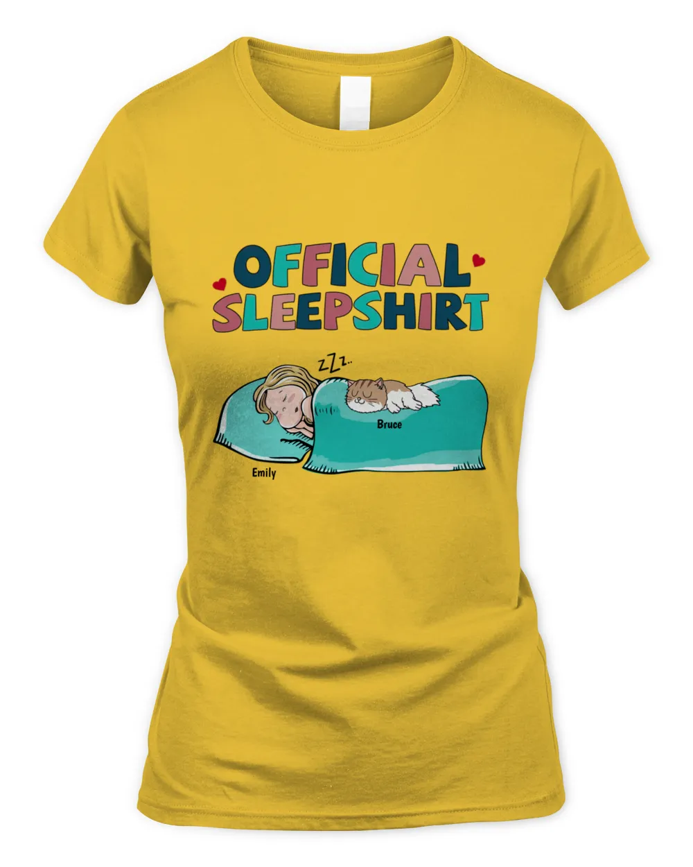 Official Sleep Shirt - Dog Cat Personalized QTCAT310123PET1