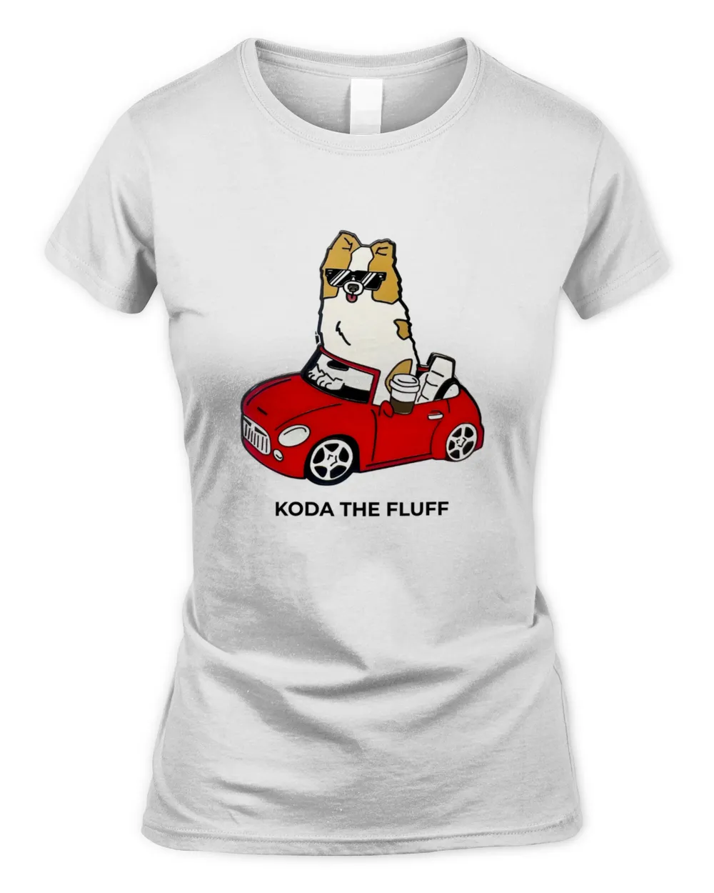 Koda the Fluff Love Women's Standard T-Shirt white s