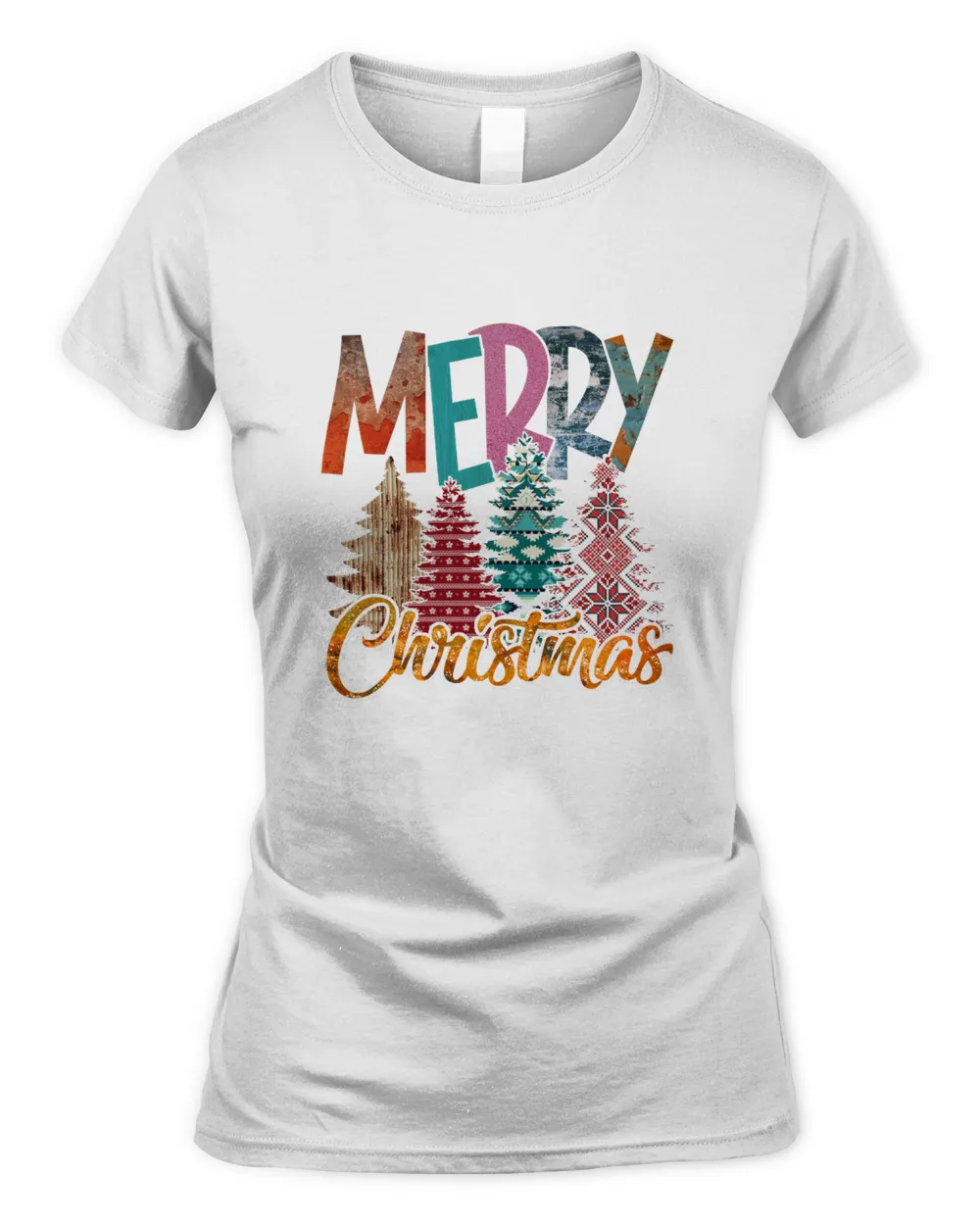 Merry Christmas Women Tree Shirt