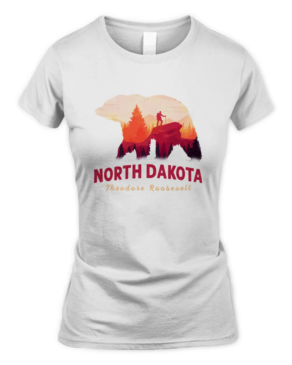 Vintage Theodore Roosevelt National Park North Dakota1296 T-Shirt