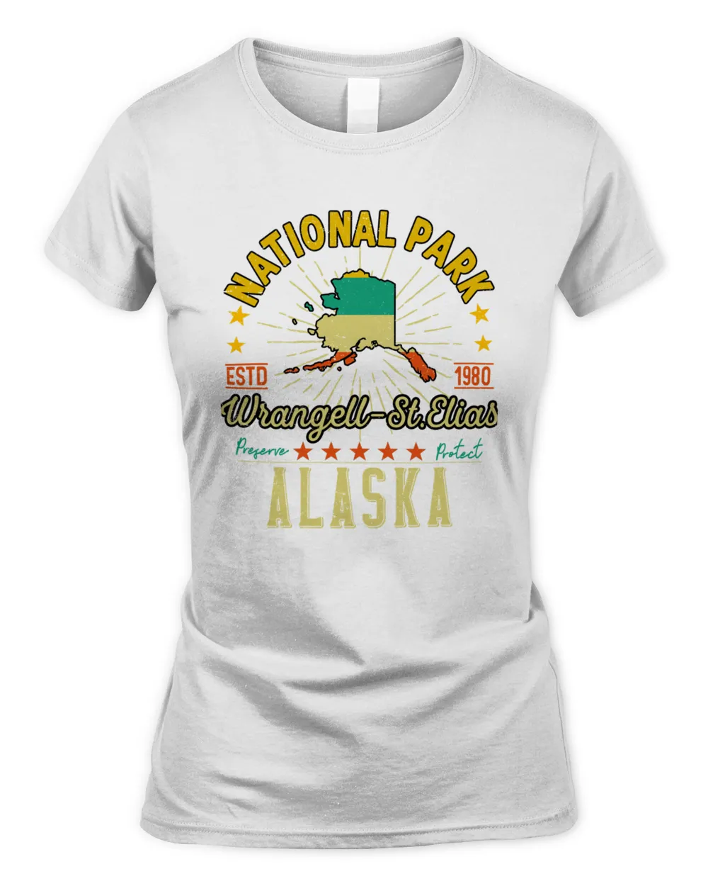 Vintage WrangellStElias National Park Alaska1100 T-Shirt