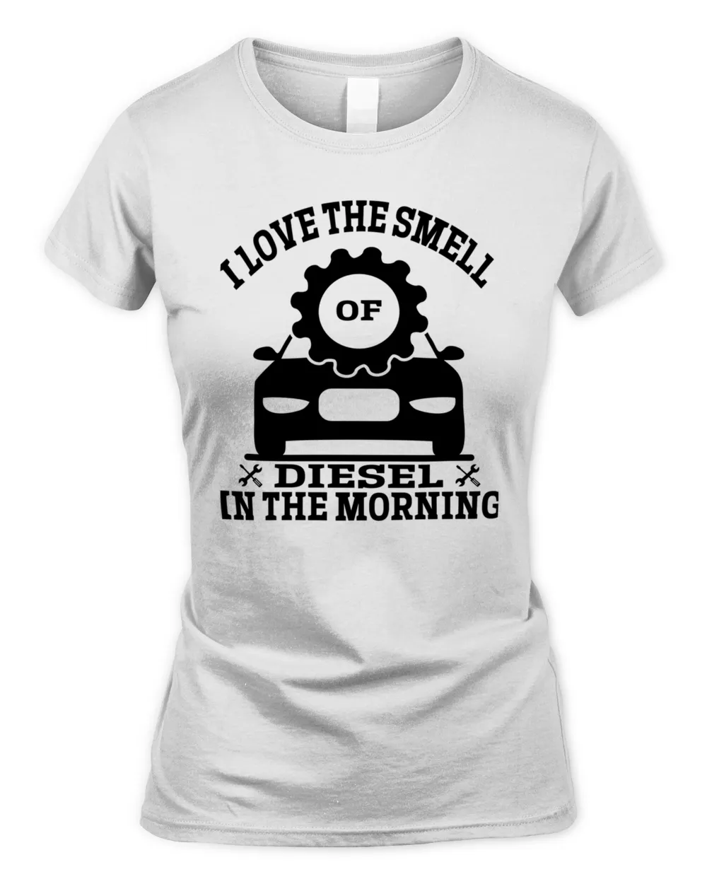 funny trucker design I Love the Smell of Diesel in the Morning valentines day gift for a trucker truck driver T-Shirt