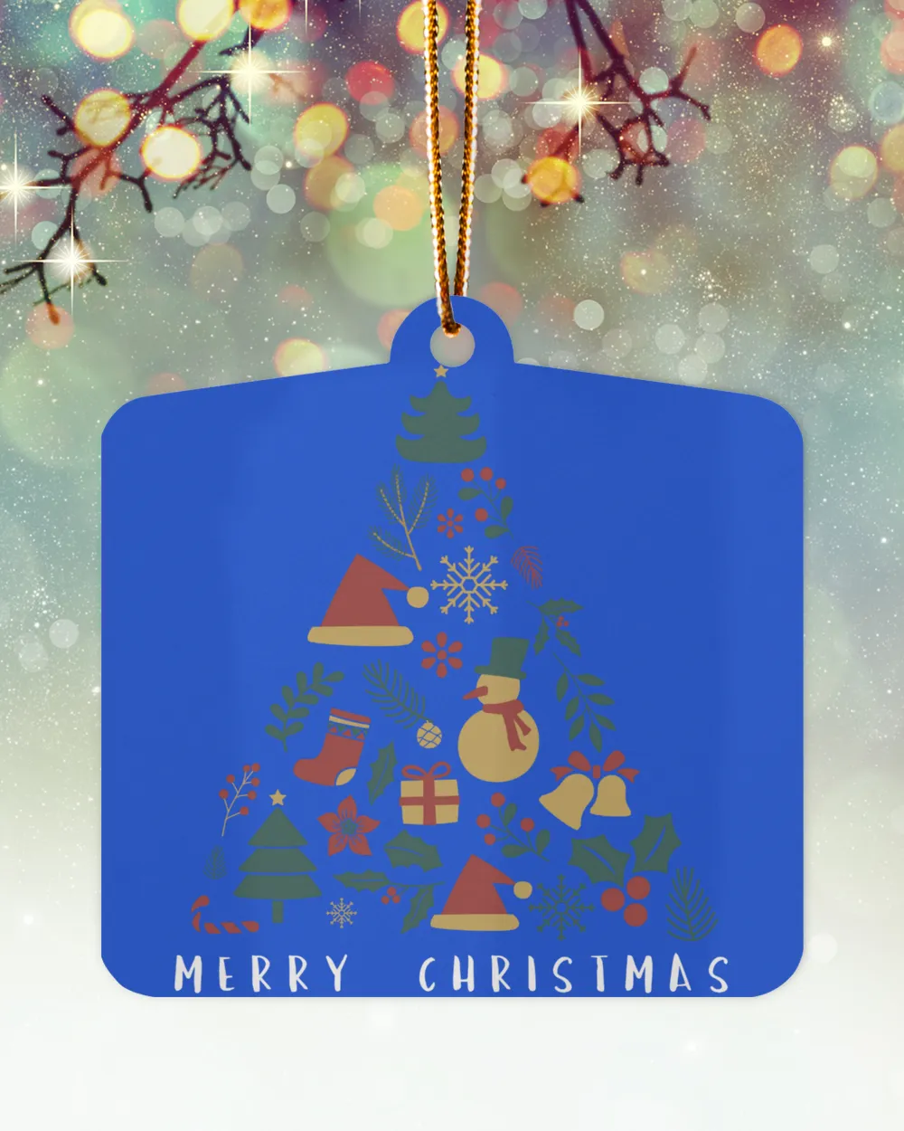 Merry Christmas Ornament - Dove Box
