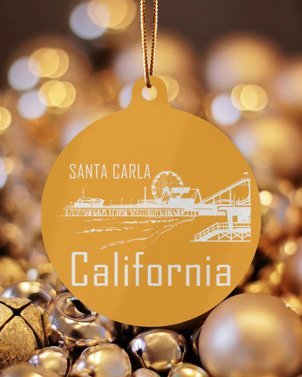 Santa Carla California Ornament - Star