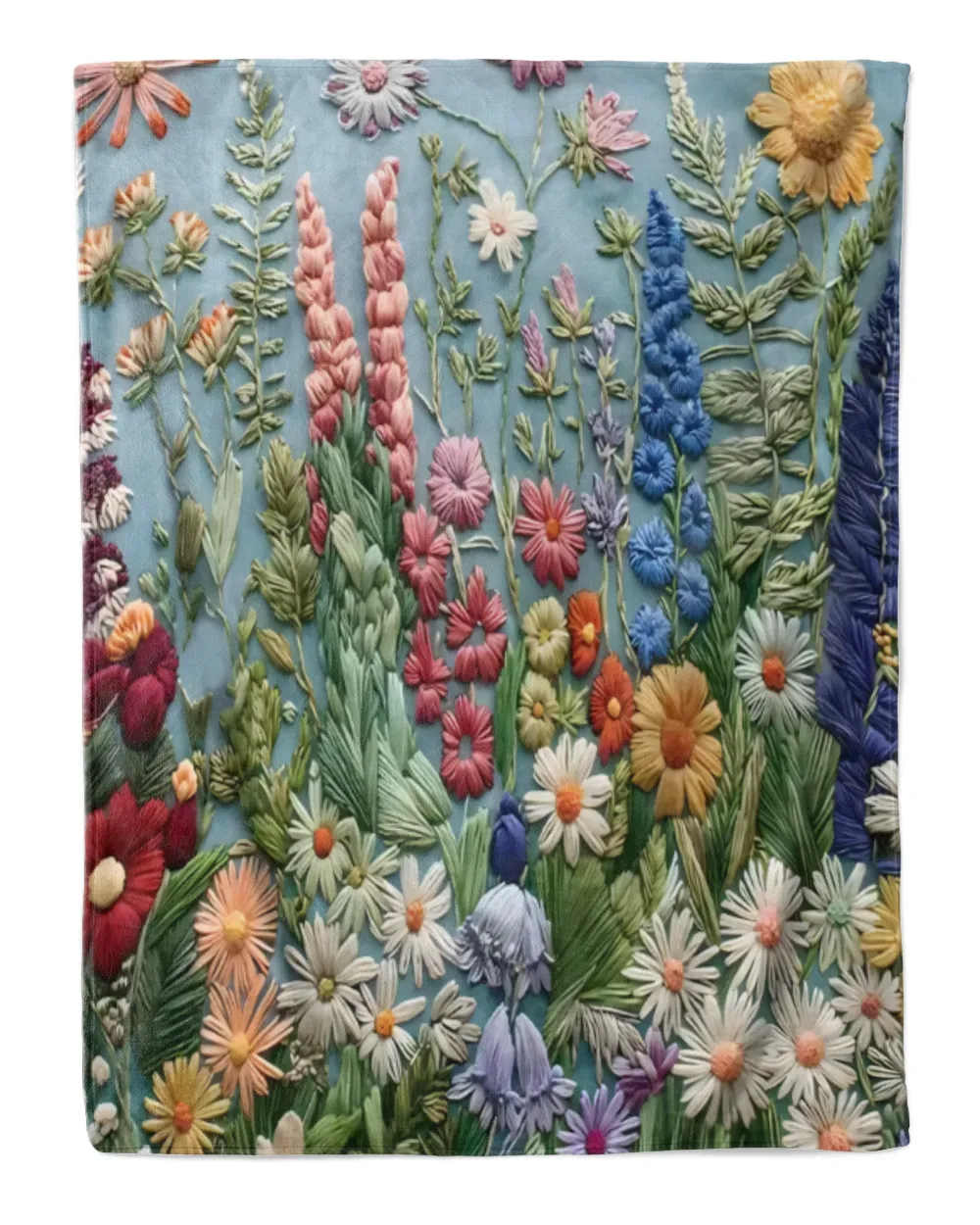Personalized Beautiful Flowers Blanket