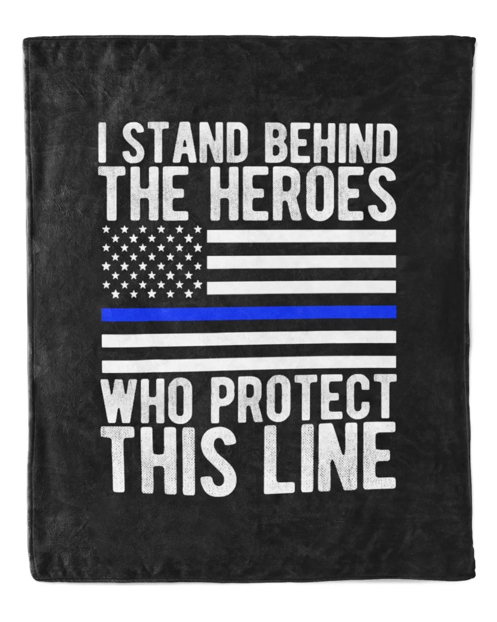 Thin Blue Line Flag - Police Hero Law Enforcement Support T-Shirt