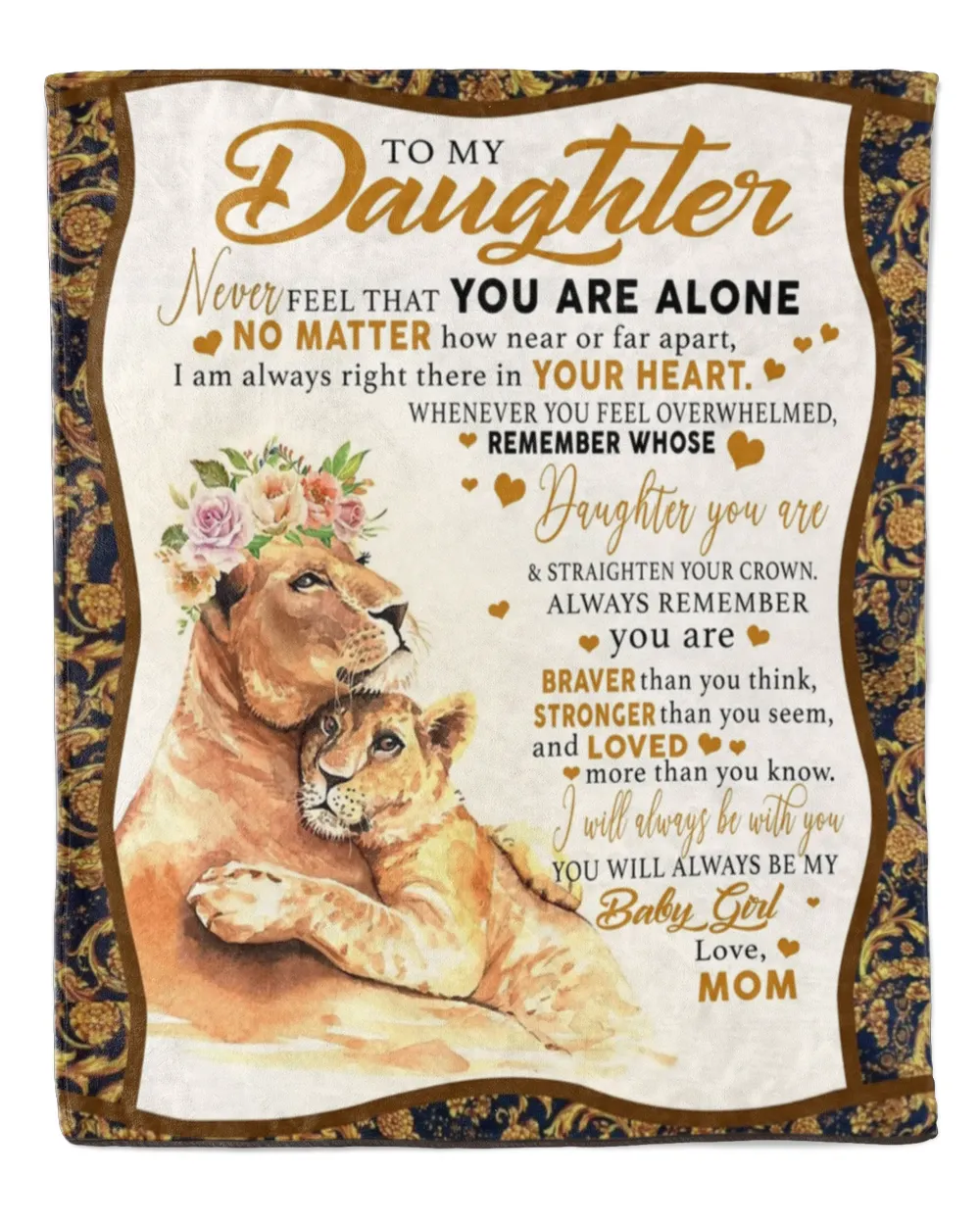 To my Daughter Blanket