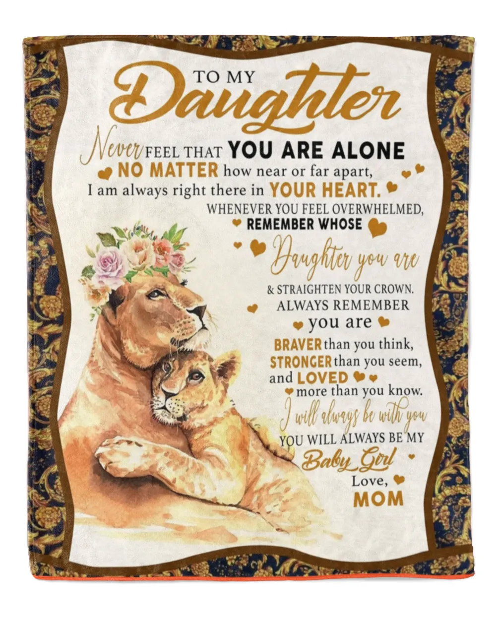 To my Daughter Blanket