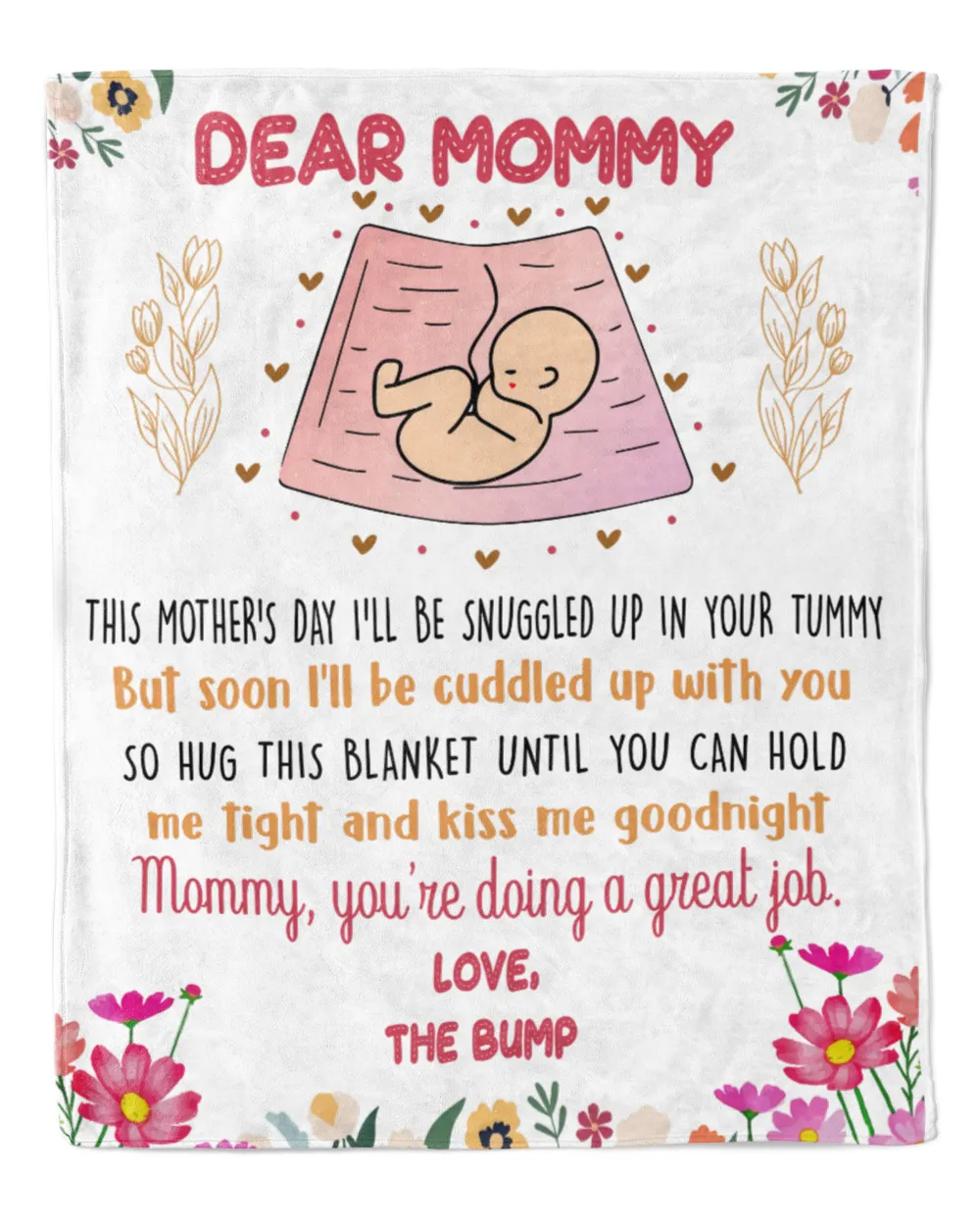 Dear Mommy You Are Doing A Great Job Blanket