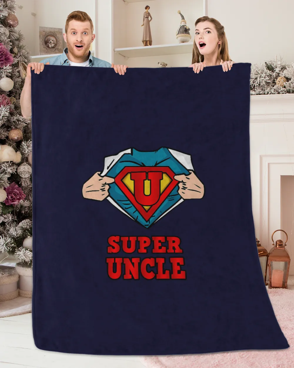 Super uncle Superhero Shirt - Great gift from niece and neph