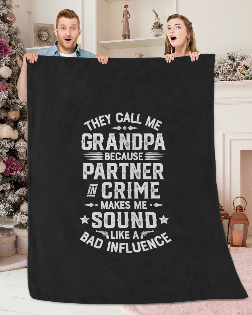 They Call Me Grandpa Partner In Crime T shirt Fathers Day T-Shirt