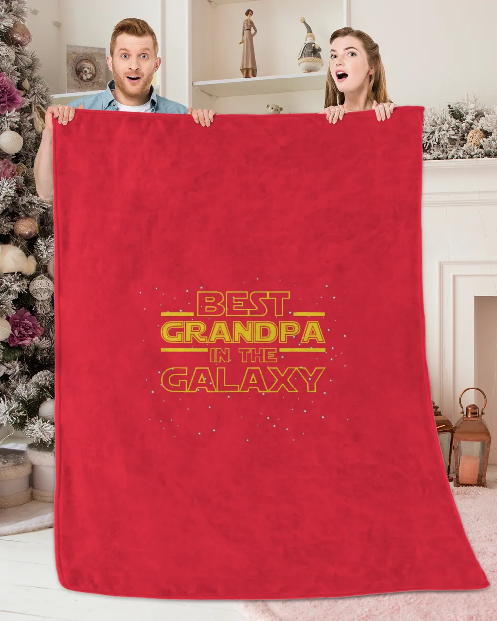 Mens Grandfather Grandpa Shirt Gift, Best Grandpa in the Galaxy T-Shirt