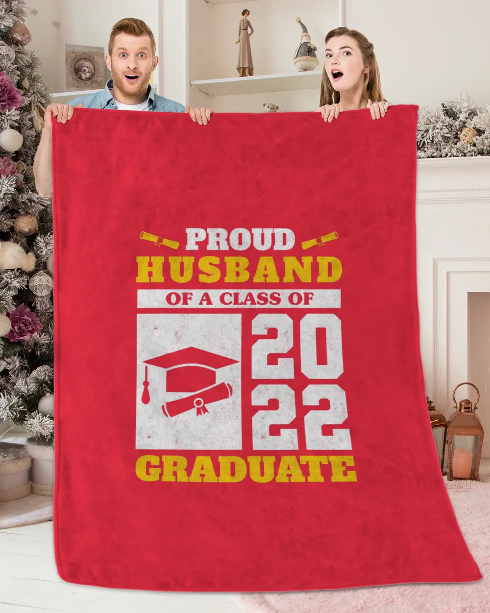 Proud Husband Of A Class Of 2022 Graduate Senior Graduation T-Shirt