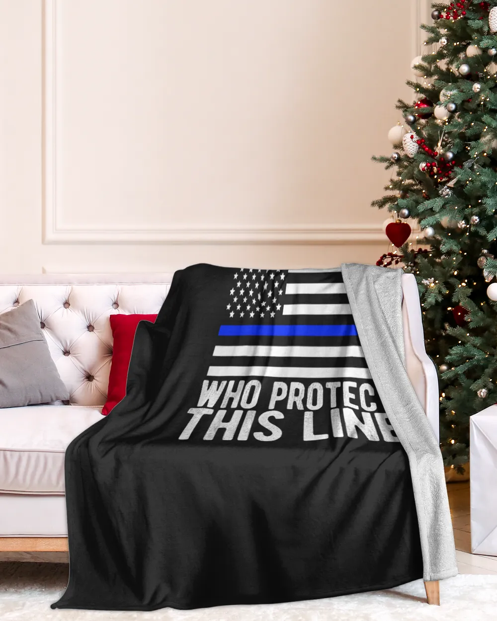 Thin Blue Line Flag - Police Hero Law Enforcement Support T-Shirt