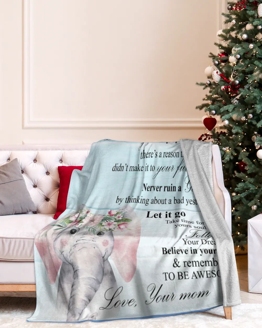 Custom Name To My Daughter Never Feel That You Are Alone Blanket