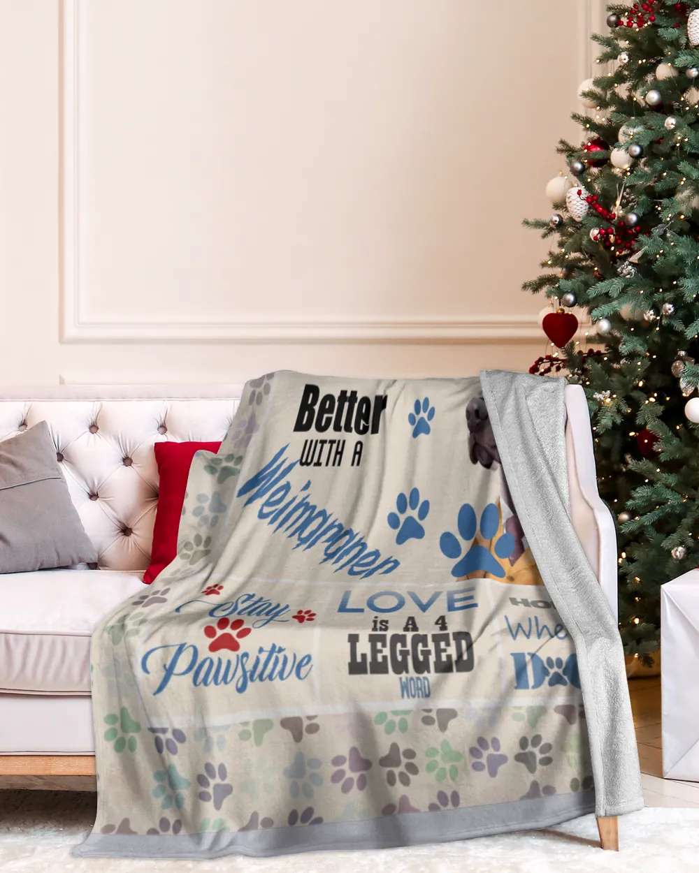 Weimaraner  Blanket - Quilt